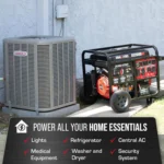 DuroStar DS13000MX 13,000-Watt Dual Fuel Portable Generator with CO Alert - Image 4