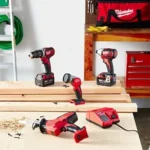 Milwaukee M18 18V Cordless 4-Tool Combo Kit: Hammer Drill, HACKZALL, Impact Driver & Work Light with (2) Batteries, Charger & Bag (2695-24) - Image 2